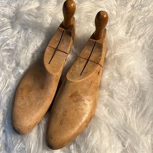 Vintage wooden shoe forms